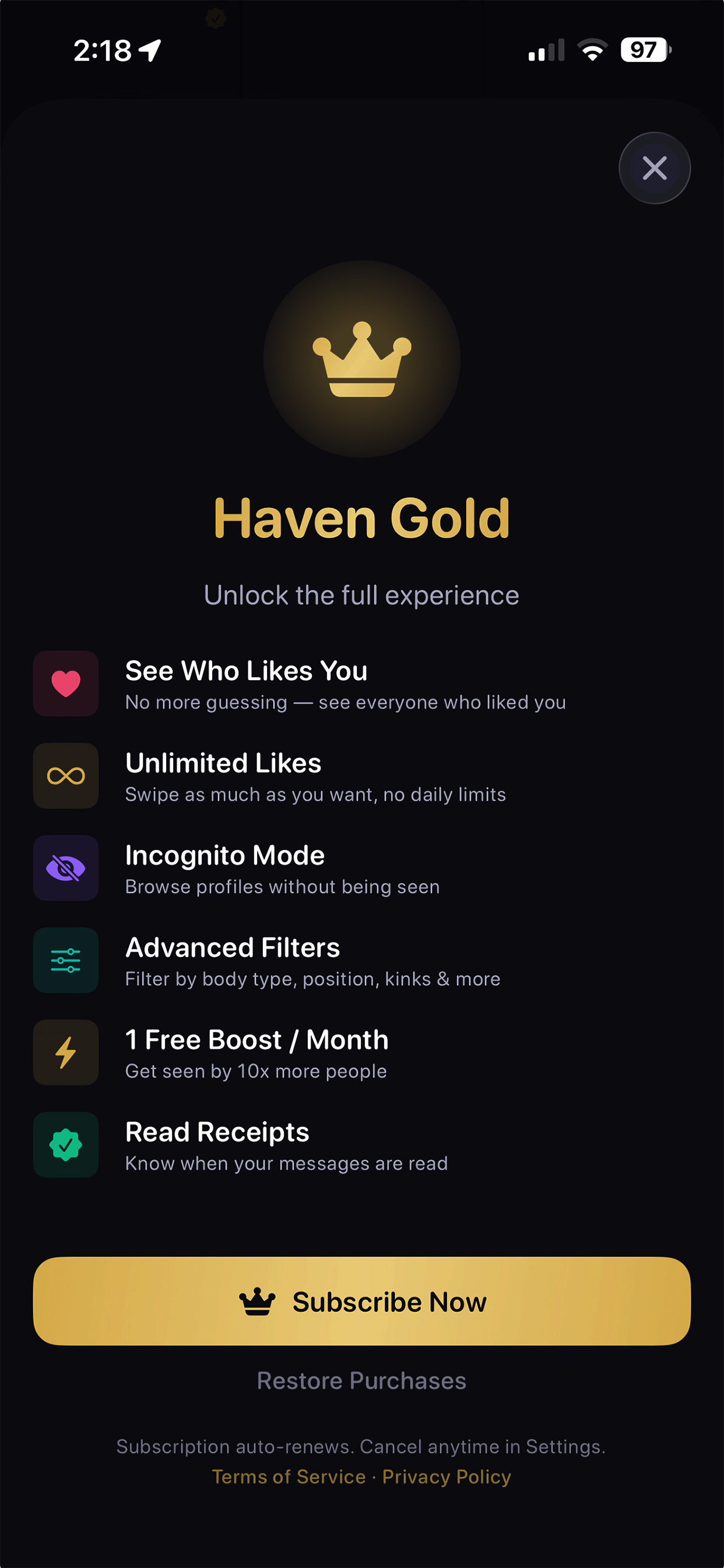 Haven Gold Features
